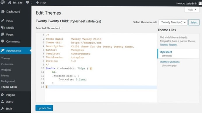 Tilføj tilpasset css-fil efter plugin css med Wordpress Child Theme-funktioner.php