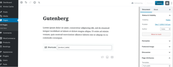 Dodanie opcji autora do [products] shortcode woocommerce