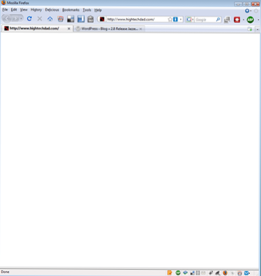 Blank Blog Screen [closed]