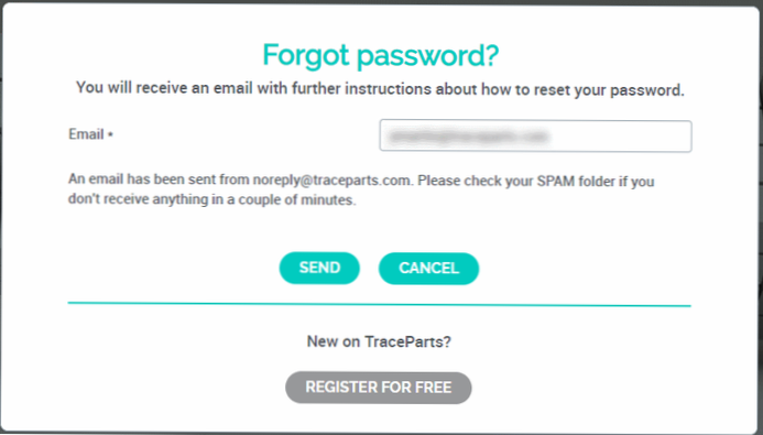 Impossibile trovare la password