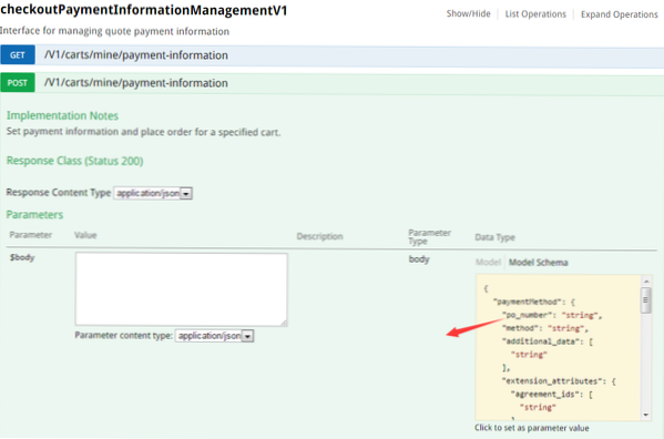 cambia password utente API REST