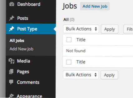 Changing Custom Post Type Name Order