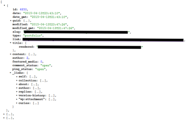 Vlastní taxonomie v REST API
