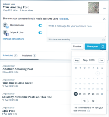 Customizing JetPack Publicize Sharing