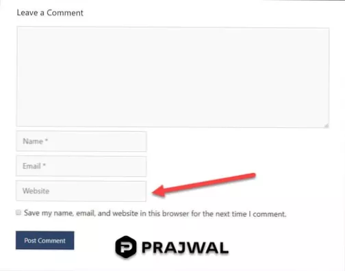 Supprimer /wp de l'URL de mon site Web