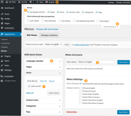 Má Polylang automatický filtr pro jazyk příspěvků na jazykové stránce?