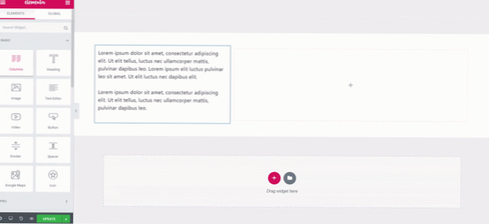 elementor-Entwicklung - benutzerdefiniertes Widget wie ein Widget für den inneren Abschnitt