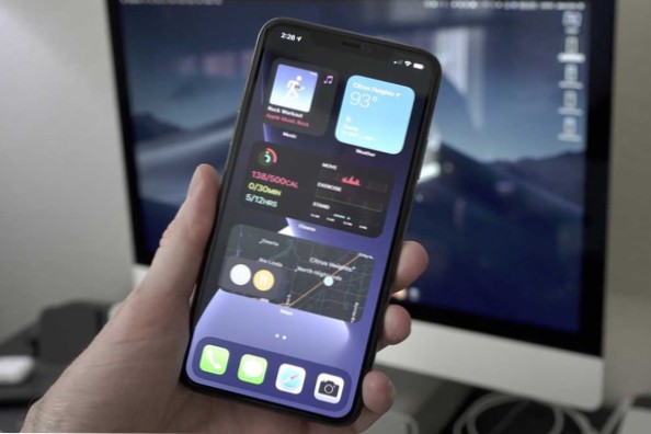 Finn hvor widgets er plassert