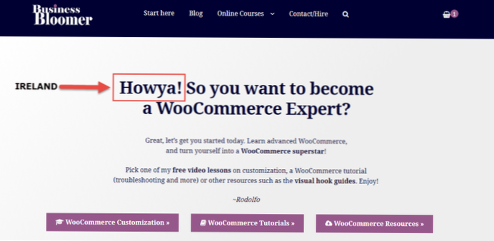 Hjælp med at finde en woocommerce-krogmetode