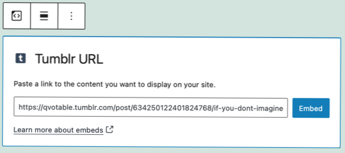 Hur kan jag bädda in Wordpress-inlägg på min html-webbplats?