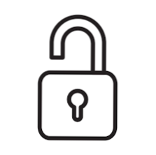 How can i lock icon?