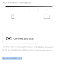 How do i get the link to a block?