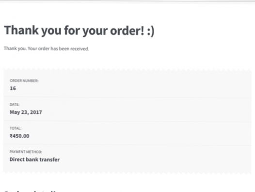 So fügen Sie benutzerdefinierte Eingaben zu Woocommerce hinzu, danke