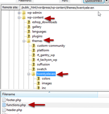 So fügen Sie PHP-Code in Funktionen hinzu.PHP-Wordpress