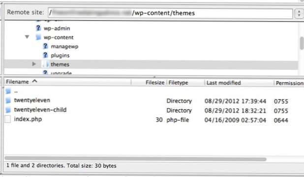 So erstellen Sie ein Unterverzeichnis in einem Child-Theme über Funktionen.php aus dem Theme-Editor ohne FTP-Zugriff?