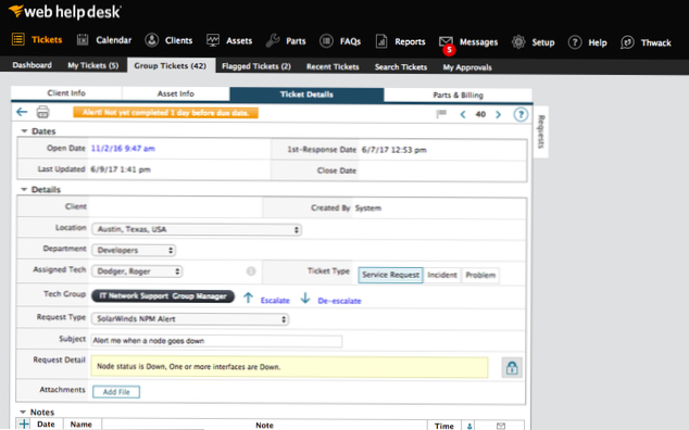 how to create a user rule that can only manage support tickets?