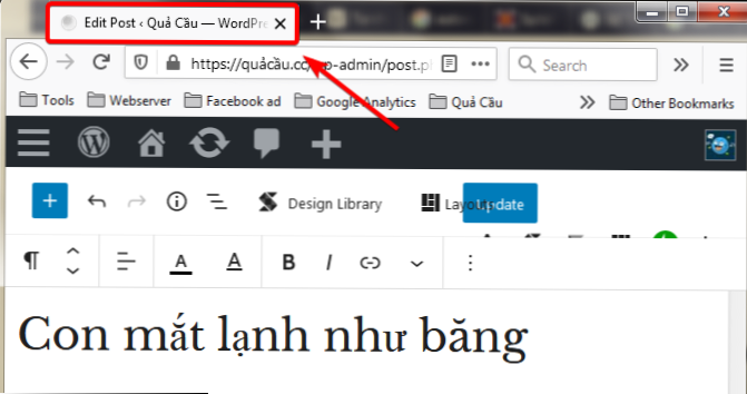 How to edit title on Edit post pages?