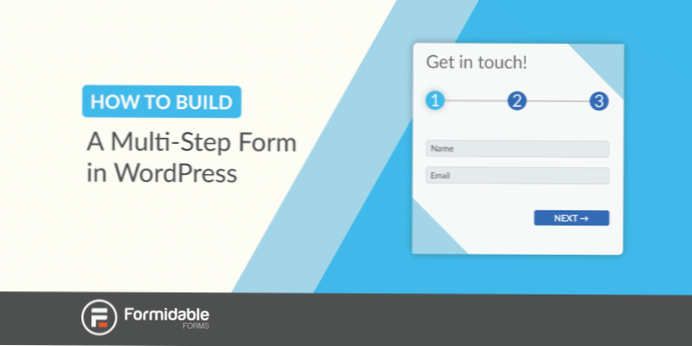 Come creare una pagina di registrazione in più passaggi?