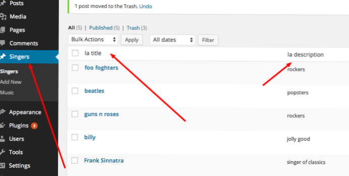 How to properly delete custom post type posts programmatically