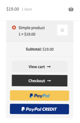 Sådan flytter du PayPal-gateway på kassen i woocommerce
