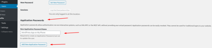 So entfernen oder deaktivieren Sie „Anwendungspasswörter“ in WordPress