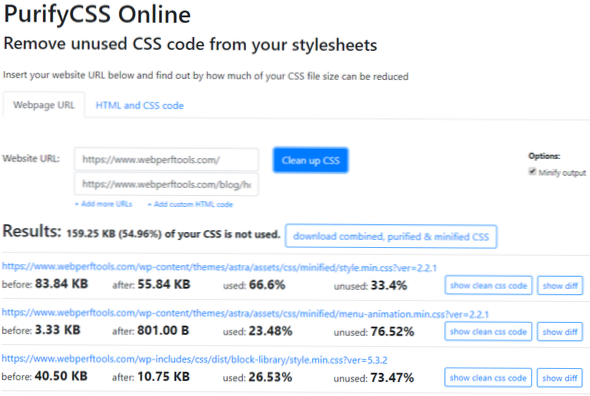 Hvordan fjerne ubrukt CSS fra et WordPress-tema?