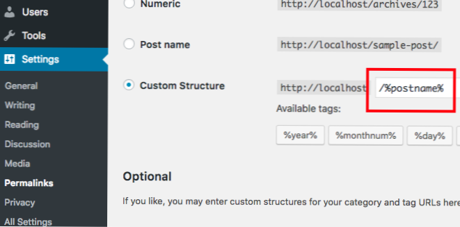 How to remove wordpress directory slash