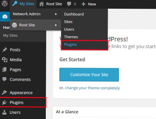 How to set default plugins for Wordpress Multisite installation