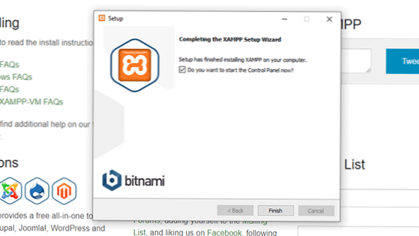 Como configurar um site WordPress que está rodando via Xampp no ​​Windows Server