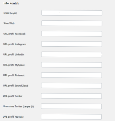 So zeigen Sie Linkedin von Benutzerinfos WordPress an?