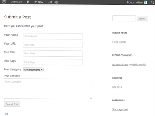 Comment tester un plugin Wordpress en temps réel