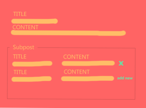 Jak pracować z postami i pod postami?