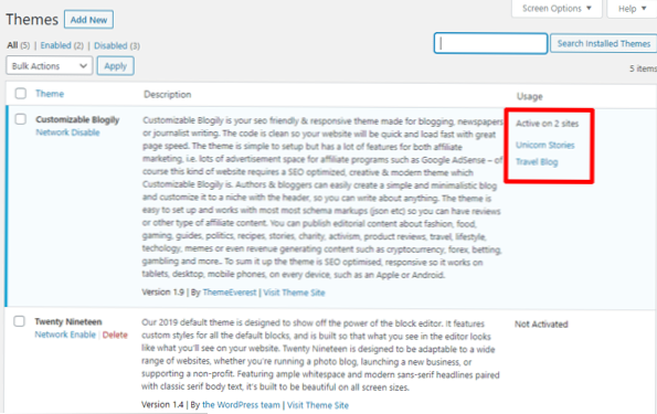 Gostaria de saber se existe um plugin ou como fazê-lo, para que um site daquela rede multisite em uma data específica