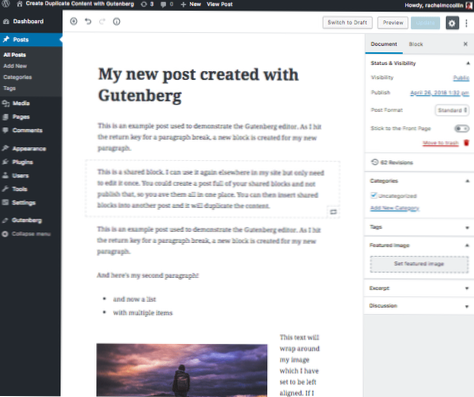 Gibt es eine Möglichkeit zu erkennen, welche Posts welche Gutenberg-Blöcke verwenden?? [Duplikat]