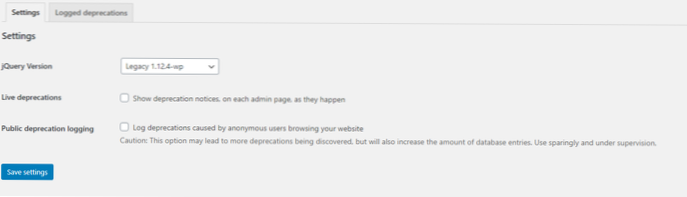 Jquery er ikke indlæst som standard i wordpress 5.6