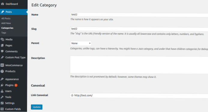 New Categories Not Shown In the Post Edit Page