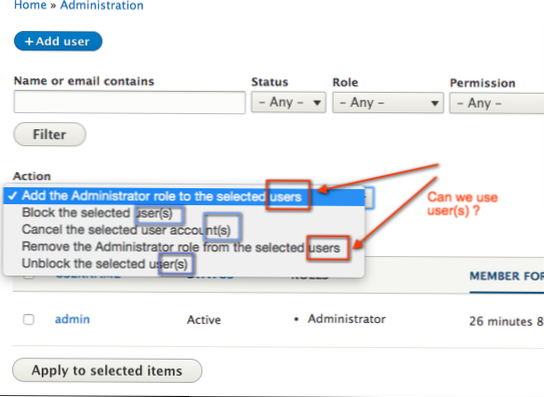Ved handling skal du ændre brugerrolle