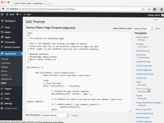 Öffnen Sie die Miniaturansicht des Beitrags in einer neuen untergeordneten Designdatei in WordPress