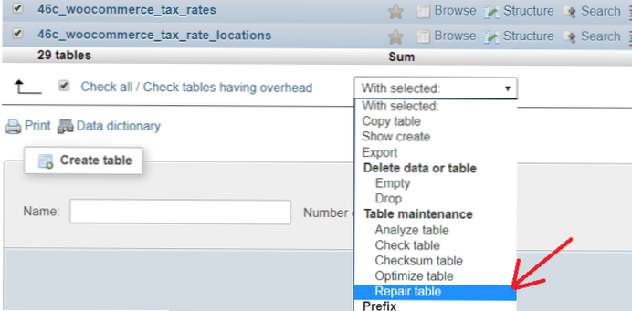 Der Abschnitt Beiträge und Seiten im WordPress-Administrator sind vollständig leer