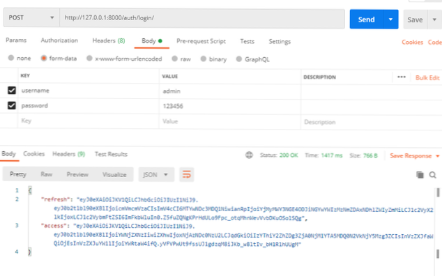 api înregistrare / autentificare