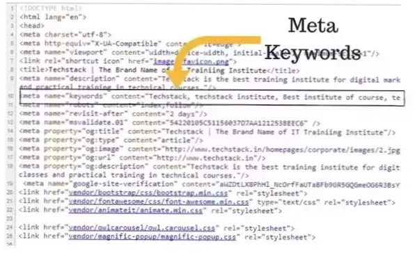 Eliminar palabras clave de la página web pero seguir utilizándolas para SEO