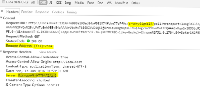 Remove server response header