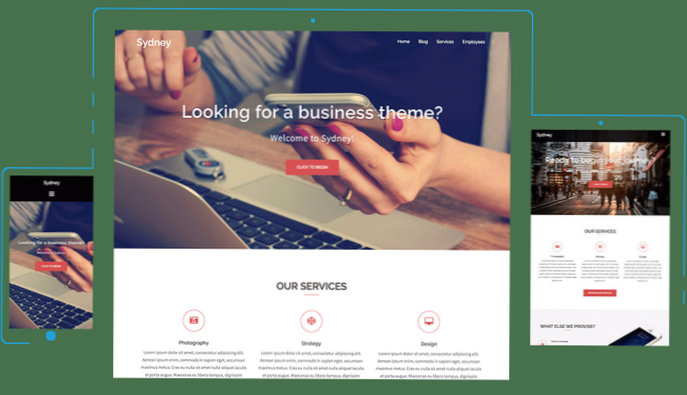 Odstraňte průhlednost v obrázku záhlaví motivu Sydney