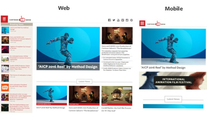 Responsive header image