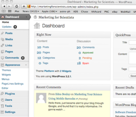 Sequence of finding a website when they are running Wordpress