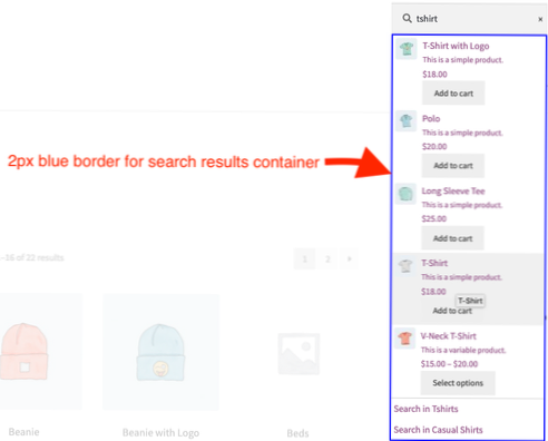Stijl WooCommerce Product Search Widget