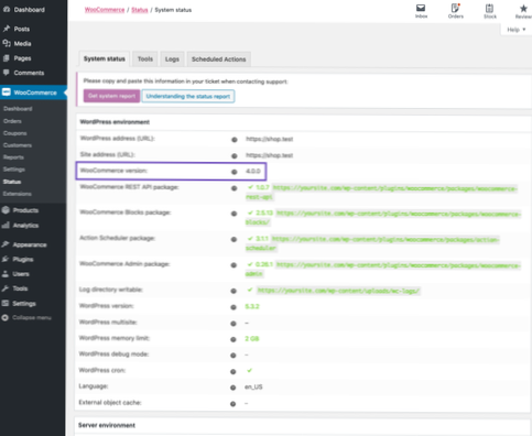 Aktualizujte PHP verzi Wordpressu (interní hosting)