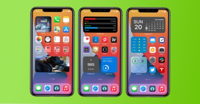 Opdateringsmuligheder for en widget med eget værktøj