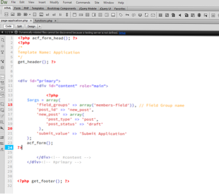 Hva er filteret eller kroken for å legge til adminkontroller i innlegg på frontenden?