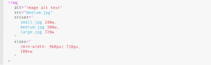 Hvor kommer src- og srcset-størrelsene fra?